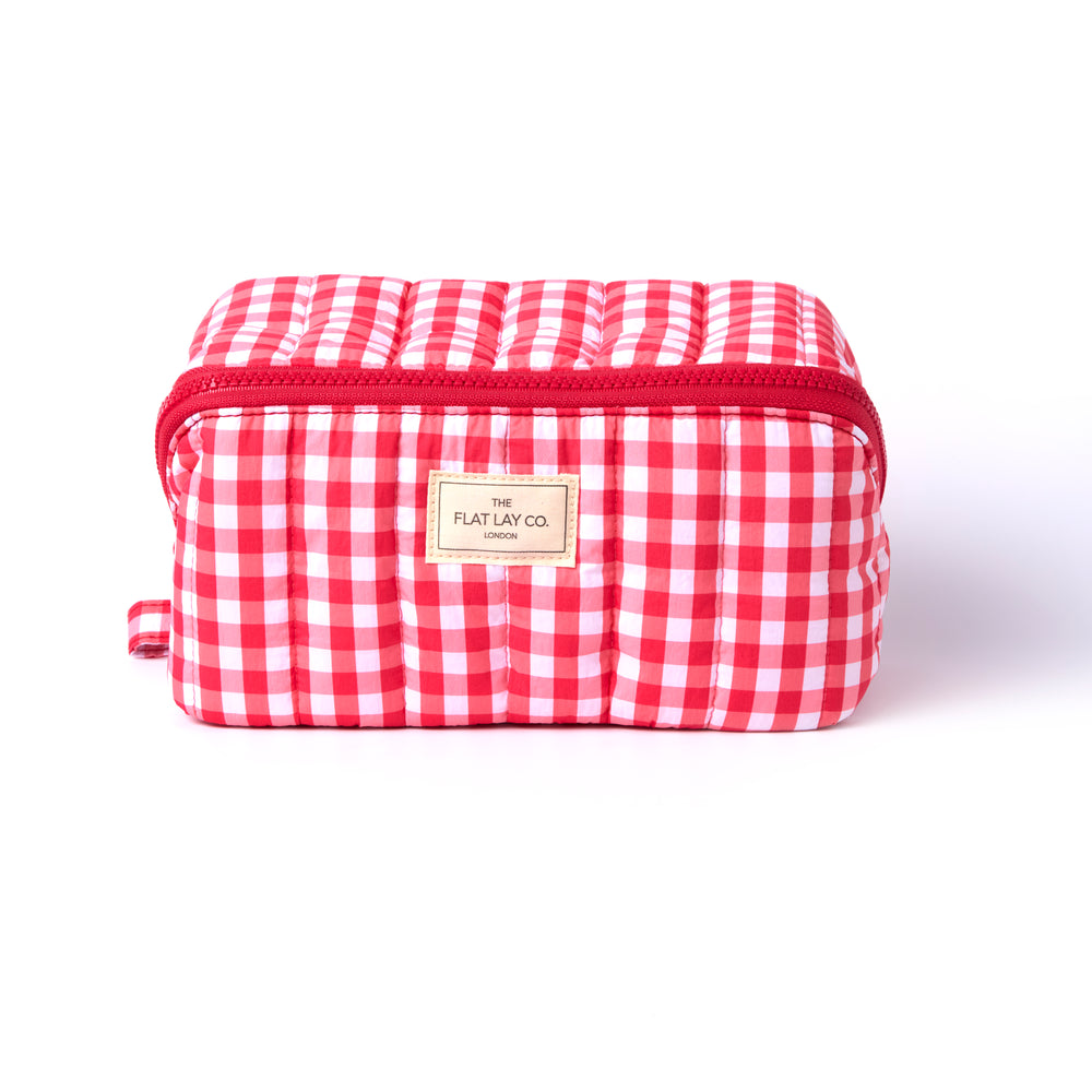 Red Gingham Marshmallow Box Bag