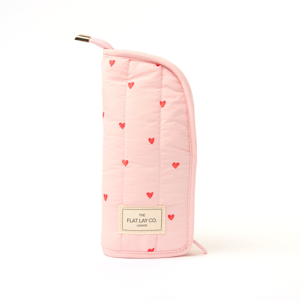 Marshmallow Box Bag & Pinsel-Case Set - Pinke Herzen