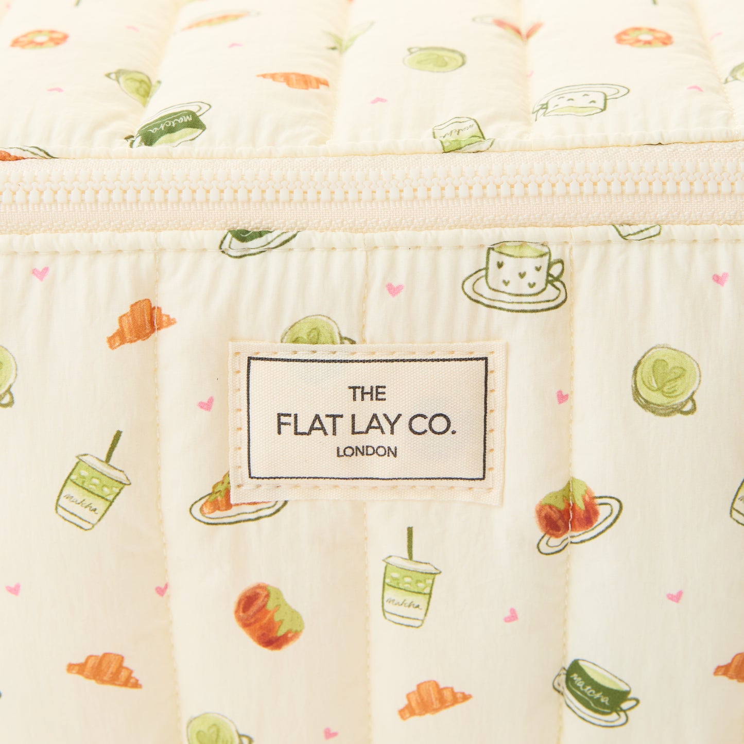 Marshmallow Flat Lay Makeup Box Bag - Matcha