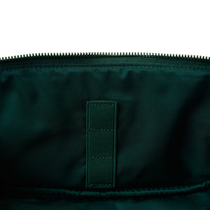 Box-Form Kosmetiktasche - Bestickter Blätter-Samt