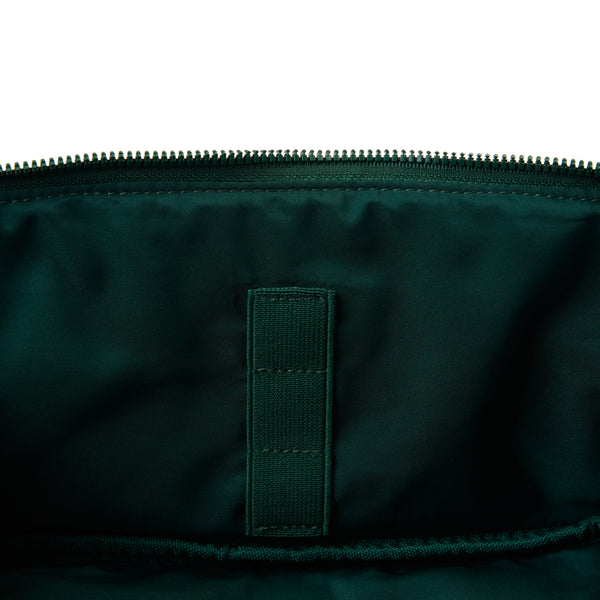 Box-Form Kosmetiktasche - Bestickter Blätter-Samt
