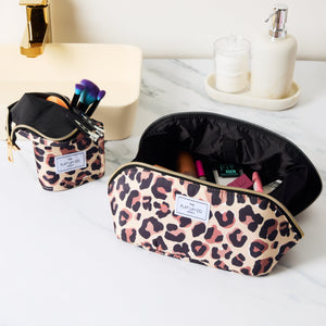 Box Bag & Brush Case Bundle - Leopard Print