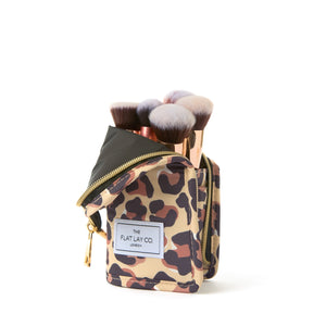 Box Bag & Brush Case Bundle - Leopard Print