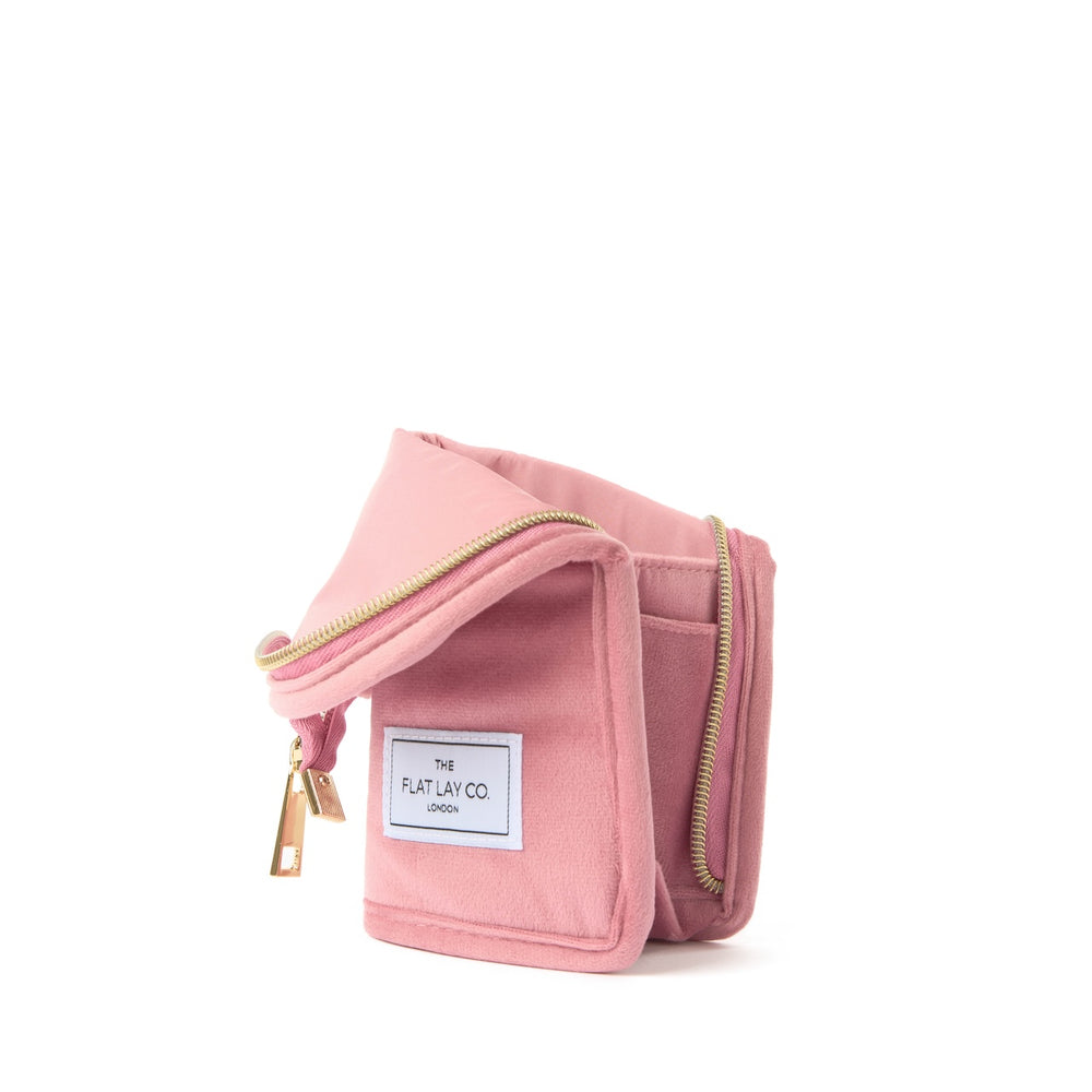 Pinsel-Etui - Rosa Samt