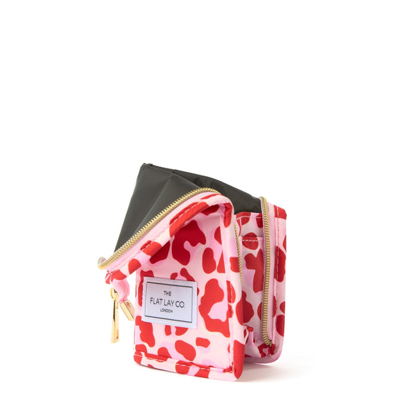 Pinsel-Etui - Rosa Leo-Muster