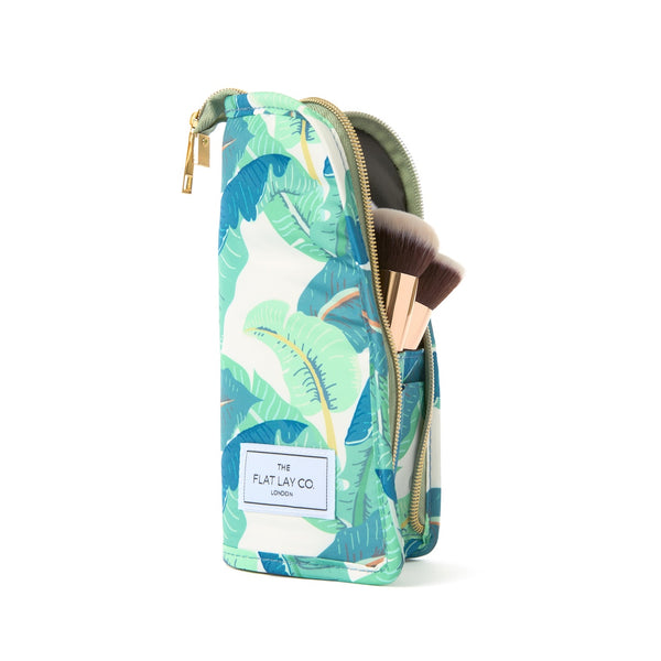Drawstring & Pinsel-Case Set - Tropische Blätter