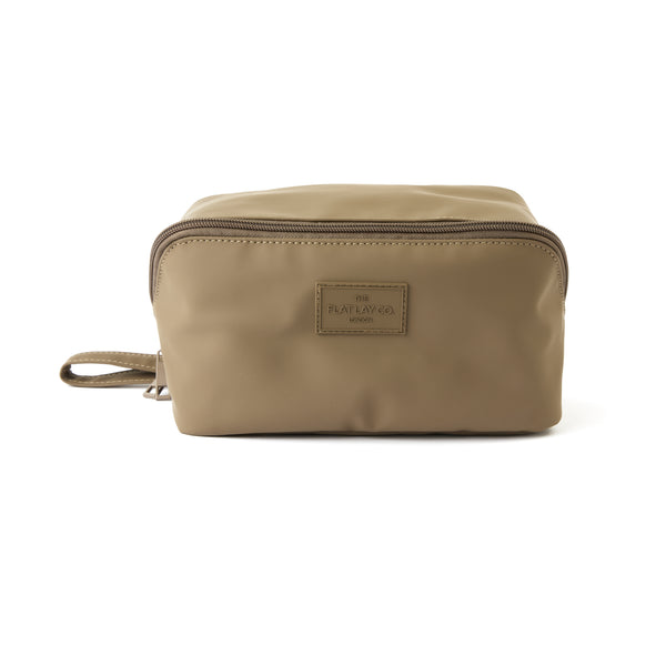 Men's Flat Lay Toiletry Carry - Khaki Green