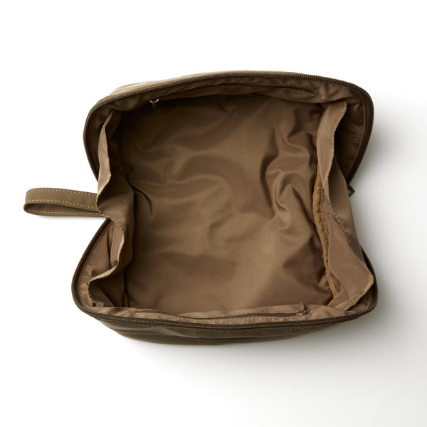 Men's Flat Lay Toiletry Carry - Khaki Green