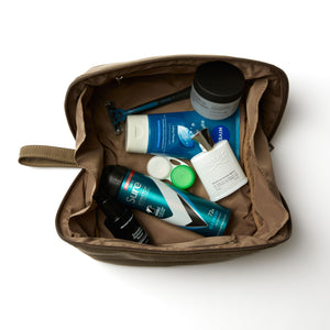 Men's Flat Lay Toiletry Carry - Khaki Green