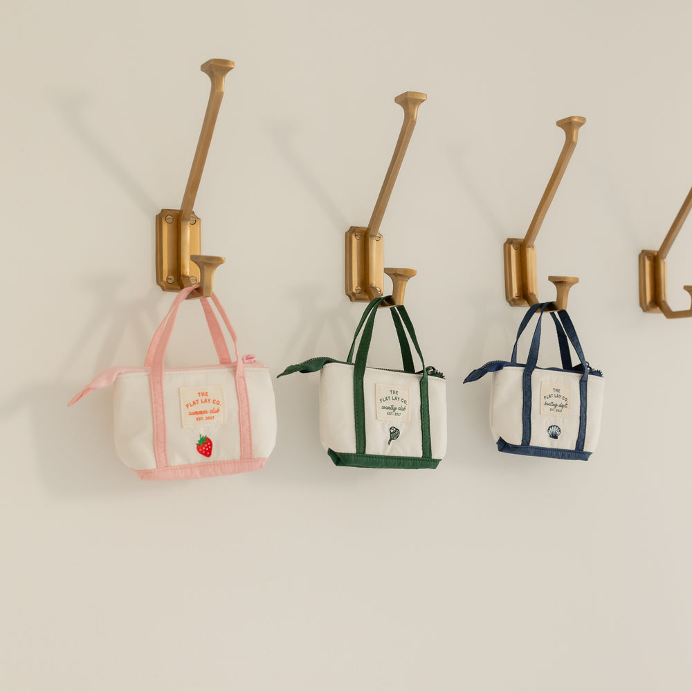 Mini Keyring Täschchen - Strawberries & Cream