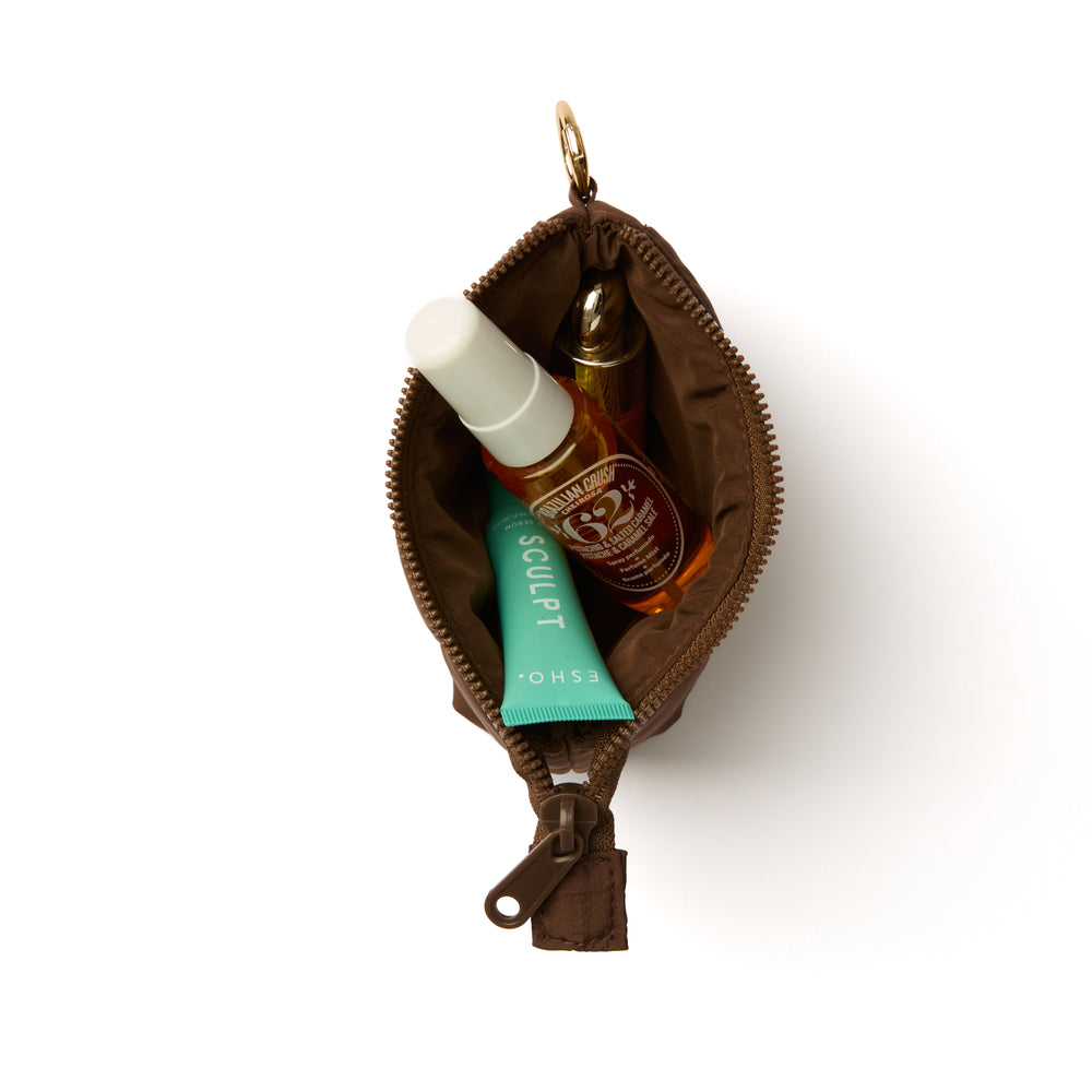 Mini Keyring Täschchen - Espresso