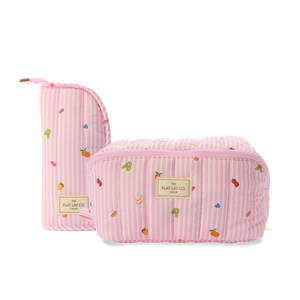 Marshmallow Box Bag & Pinsel-Case Set - Frutas