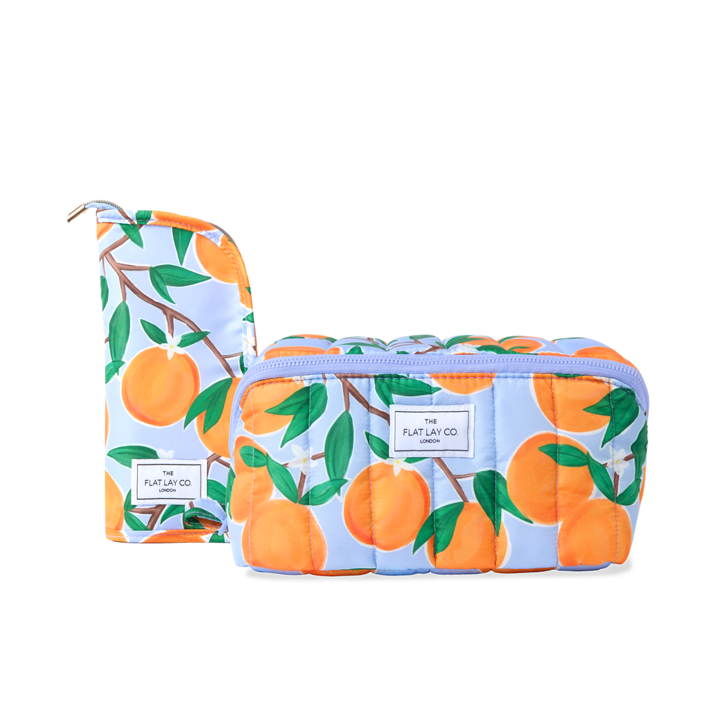 Marshmallow Box Bag & Pinsel-Case Set - Orangen