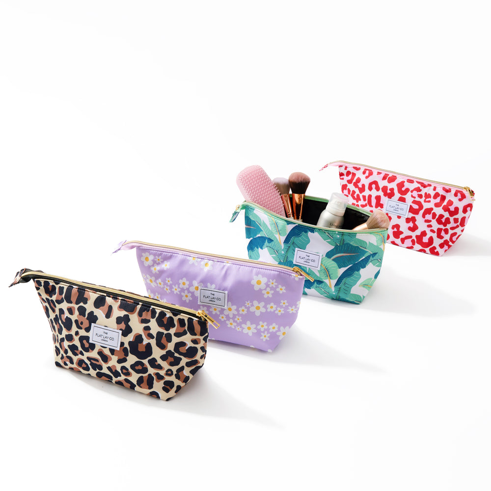 Brown Leopard Essential Makeup Pouch