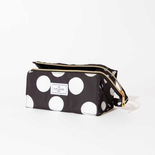 Double Spots Flat Lay Makeup Box Bag