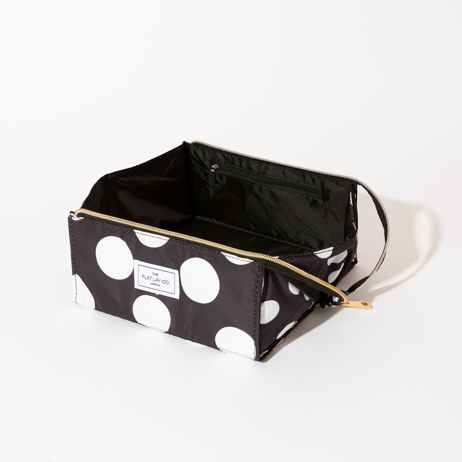 Double Spots Flat Lay Makeup Box Bag