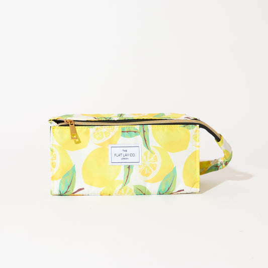 Lemons Flat Lay Makeup Box bag