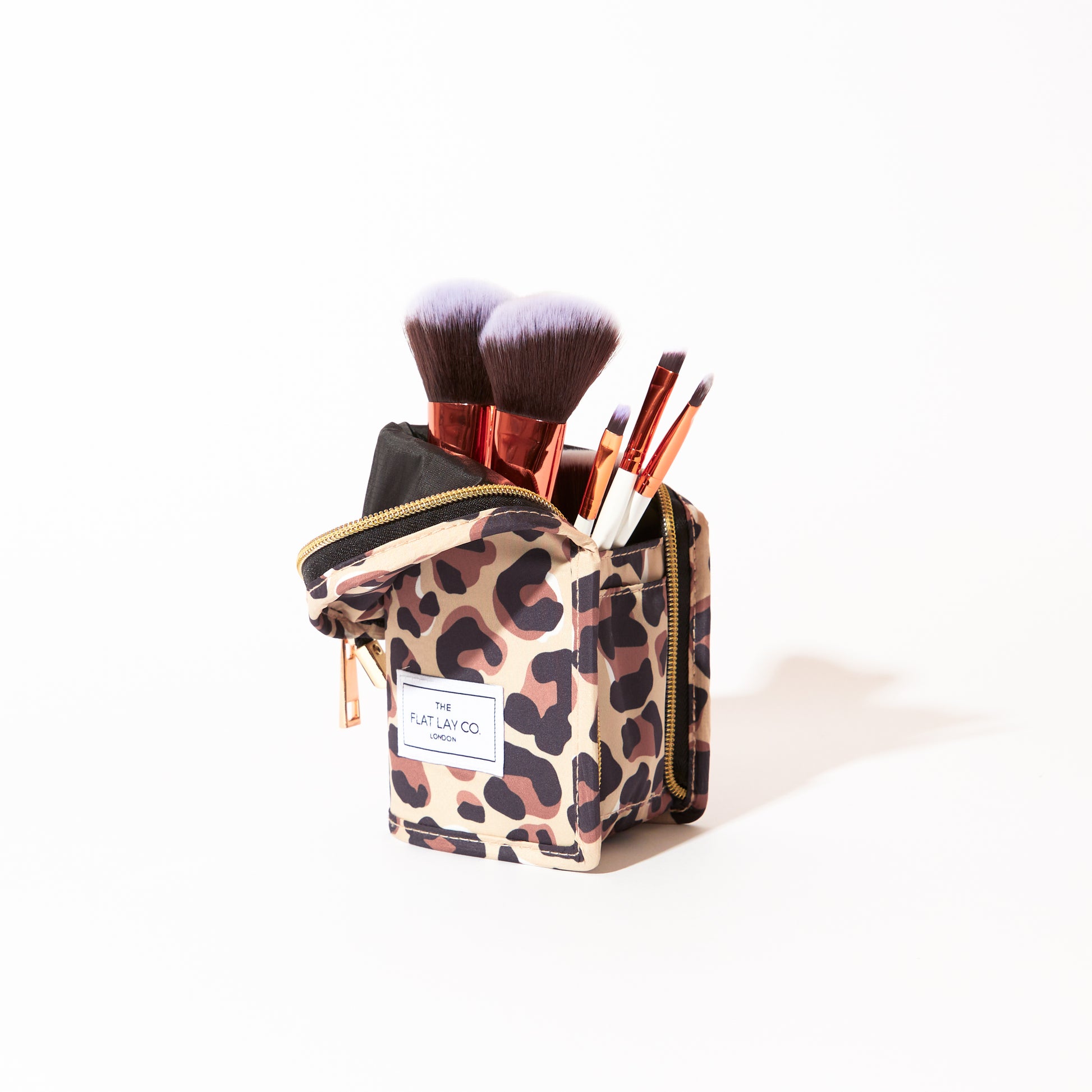 Leopard Print Standing Brush Case