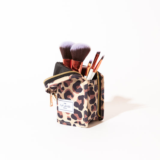 Leopard Print Standing Brush Case