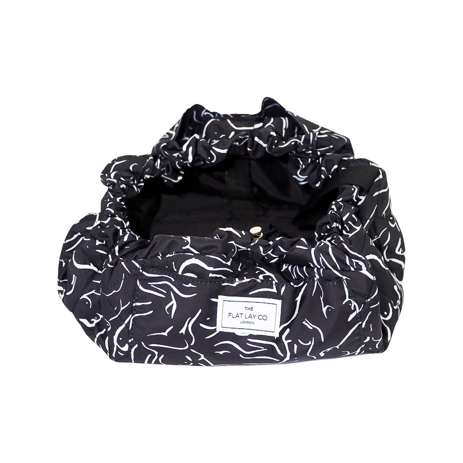 Forms Drawstring Flat Lay Makeup Bag