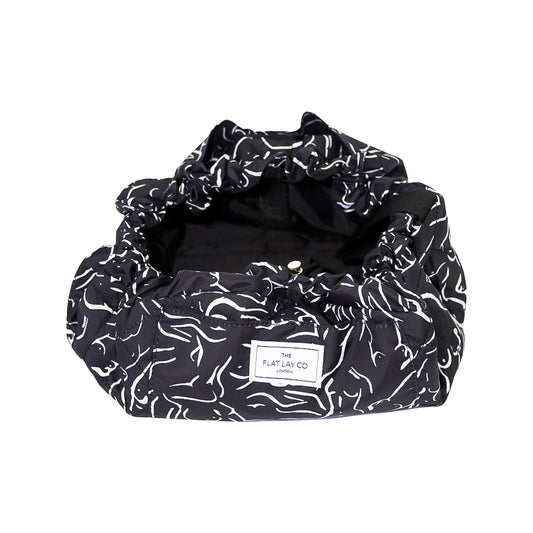 Forms Drawstring Flat Lay Makeup Bag