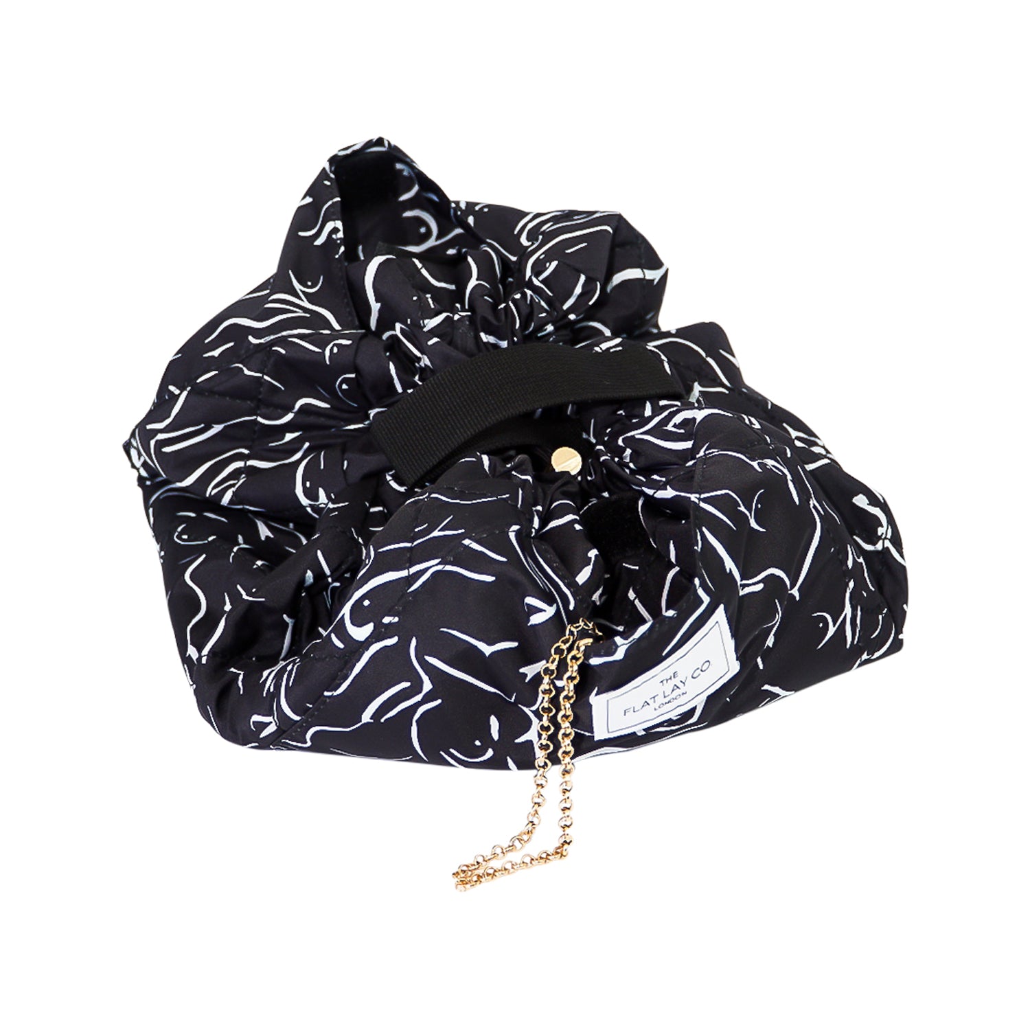 Forms Drawstring Flat Lay Makeup Bag